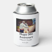 50周年に対する歓呼の追加の名前の写真日付 缶クーラー (缶裏面)