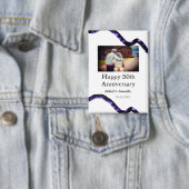 50周年に対する歓呼の追加の名前の写真日付 缶バッジ (インサイチュ)