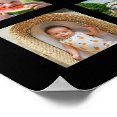 50周年の写真結婚コラージュ編集可能 ポスター (角)