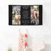 50周年の写真結婚コラージュ編集可能 横断幕 (インサイチュ)