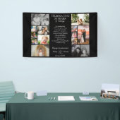 50周年の写真結婚コラージュ編集可能 横断幕 (トレードショー)