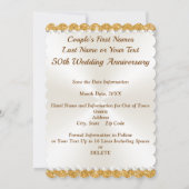 50周年の日付を保存する、写真パーソナライズされた (裏面)