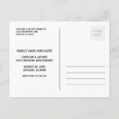 50周年の日付を保存 案内ポストカード (裏面)