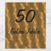 50周年は金ゴールド ワインラベル (シングルラベル)