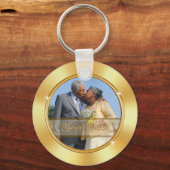 50周年を記念したパーティ結婚ーの優遇、格安 キーホルダー (裏面)