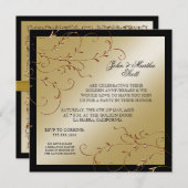 50周年を記念して、50周年記念式典ご招待 招待状 (正面/裏面)