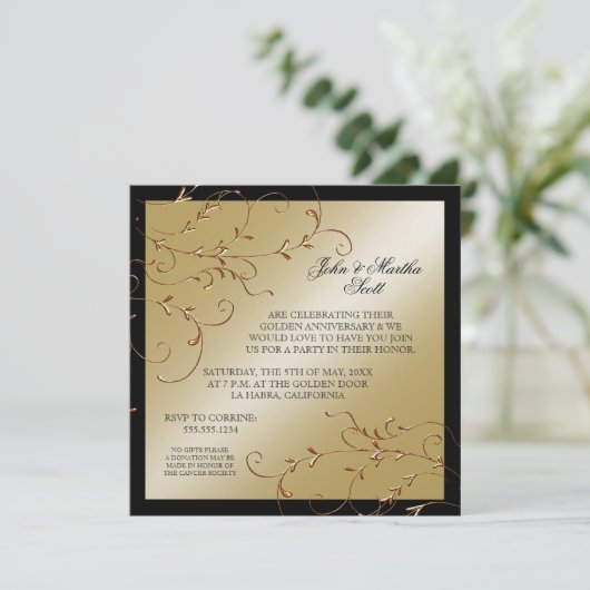 50周年を記念して、50周年記念式典ご招待 招待状 (スタンド正面)