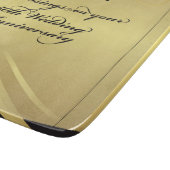 50周年を迎える宗教結婚をパーソナライズ カッティングボード (角)