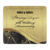 50周年を迎える宗教結婚をパーソナライズ カッティングボード (正面)