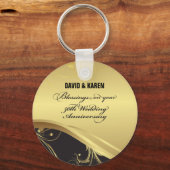 50周年を迎える宗教結婚をパーソナライズ キーホルダー (正面)