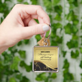 50周年を迎える宗教結婚をパーソナライズ キーホルダー (手)