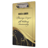 50周年を迎える宗教結婚をパーソナライズ クリップボード (左)