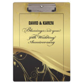 50周年を迎える宗教結婚をパーソナライズ クリップボード (正面)