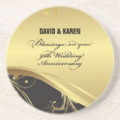 50周年を迎える宗教結婚をパーソナライズ コースター (正面)