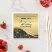 50周年を迎える宗教結婚をパーソナライズ スタンダードカクテルナプキン (インサイチュ)