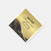 50周年を迎える宗教結婚をパーソナライズ スタンダードカクテルナプキン (角)