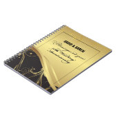 50周年を迎える宗教結婚をパーソナライズ ノートブック (左側)