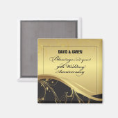 50周年を迎える宗教結婚をパーソナライズ マグネット (正面/裏面)