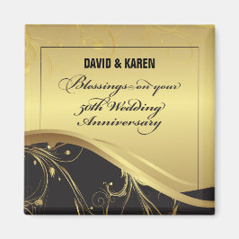 50周年を迎える宗教結婚をパーソナライズ マグネット