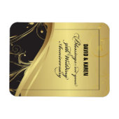 50周年を迎える宗教結婚をパーソナライズ マグネット (横)