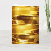 50周年を迎える金ゴールドきらめく カード (裏面)