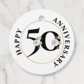 50周年エレガントメッセージカード フェイバータグ (正面)