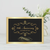 50周年エレガント-特売招待状 招待状 (スタンド正面)