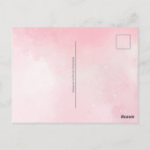 50周年オーダーメイド写真 星空ピンク ポストカード (裏面)