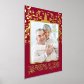 50周年カスタムを記念して自分の写真を結婚追加 箔ポスター (レイダウン)