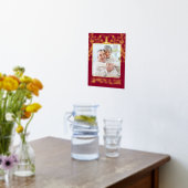 50周年カスタムを記念して自分の写真を結婚追加 箔ポスター (レイダウン (キッチン))