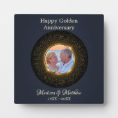 50周年カスタム記念銘板がキラキラと光る写真 フォトプラーク (正面)