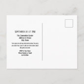 50周年クラス再会 エレガントブルー アナウンスメント ポストカード (裏面)