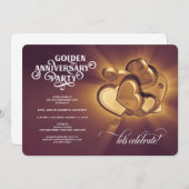 50周年ゴールデンアニバーサリーパーティー（バージョン4） 案内状 (正面/裏面)