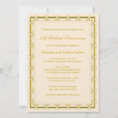 50周年ゴールデンウェディングアニバーサリーお祝い写真 招待状 (裏面)