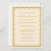 50周年ゴールデンウェディングアニバーサリーお祝い写真 招待状 (裏面)