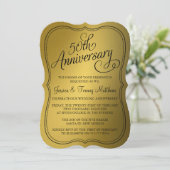 50周年ゴールデンウェディングアニバーサリーの招待状 招待状 (スタンド正面)