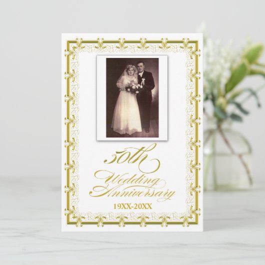 50周年ゴールデンウェディングアニバーサリーセレブレーション 招待状 (スタンド正面)