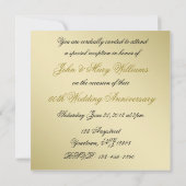 50周年ゴールデンウェディングアニバーサリー写真招待状 招待状 (裏面)