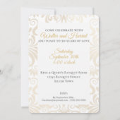 50周年ゴールデンウェディングアニバーサリー写真 招待状 (裏面)