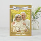 50周年ゴールデンウェディングアニバーサリー写真 招待状 (スタンド正面)