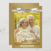 50周年ゴールデンウェディングアニバーサリー写真 招待状 (正面/裏面)