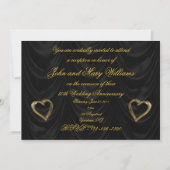 50周年ゴールデンウェディングアニバーサリー招待状カード 招待状 (裏面)