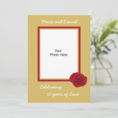 50周年ゴールデンウェディングアニバーサリー招待状 招待状 (スタンド正面)