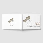 50周年ゴールデンウェディングアニバーサリー風船 ゲストブック (全面)