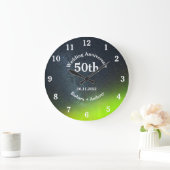 50周年ゴールデンウェディングアニバーサリー オーロラボレアリス ラ ラージ壁時計 (ホーム)