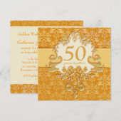 50周年ゴールデンウェディングアニバーサリー パーティー招待状 招待状 (正面/裏面)