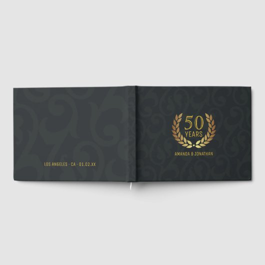 50周年ゴールデンウェディングアニバーサリー パーティー ゲストブック (全面)