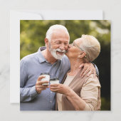 50周年ゴールデンウェディングアニバーサリー フォトスクエア2枚 招待状 (裏面)