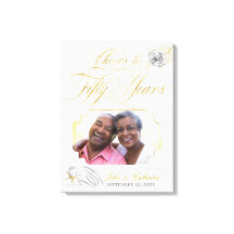 50周年ゴールデンウェディングアニバーサリー フォト ゴールドローズ