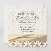 50周年ゴールデンウェディングアニバーサリー、フルールドリス 招待状 (裏面)